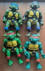 Complete Vintage 1989 Playmates Teenage Mutant Ninja Turtles 13” Figure Set RARE
