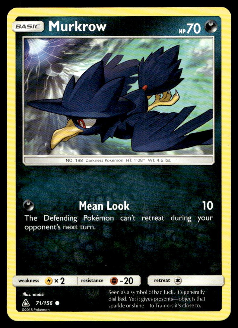 LP Murkrow [SM - Ultra Prism 71/156] Common Pokemon TCG