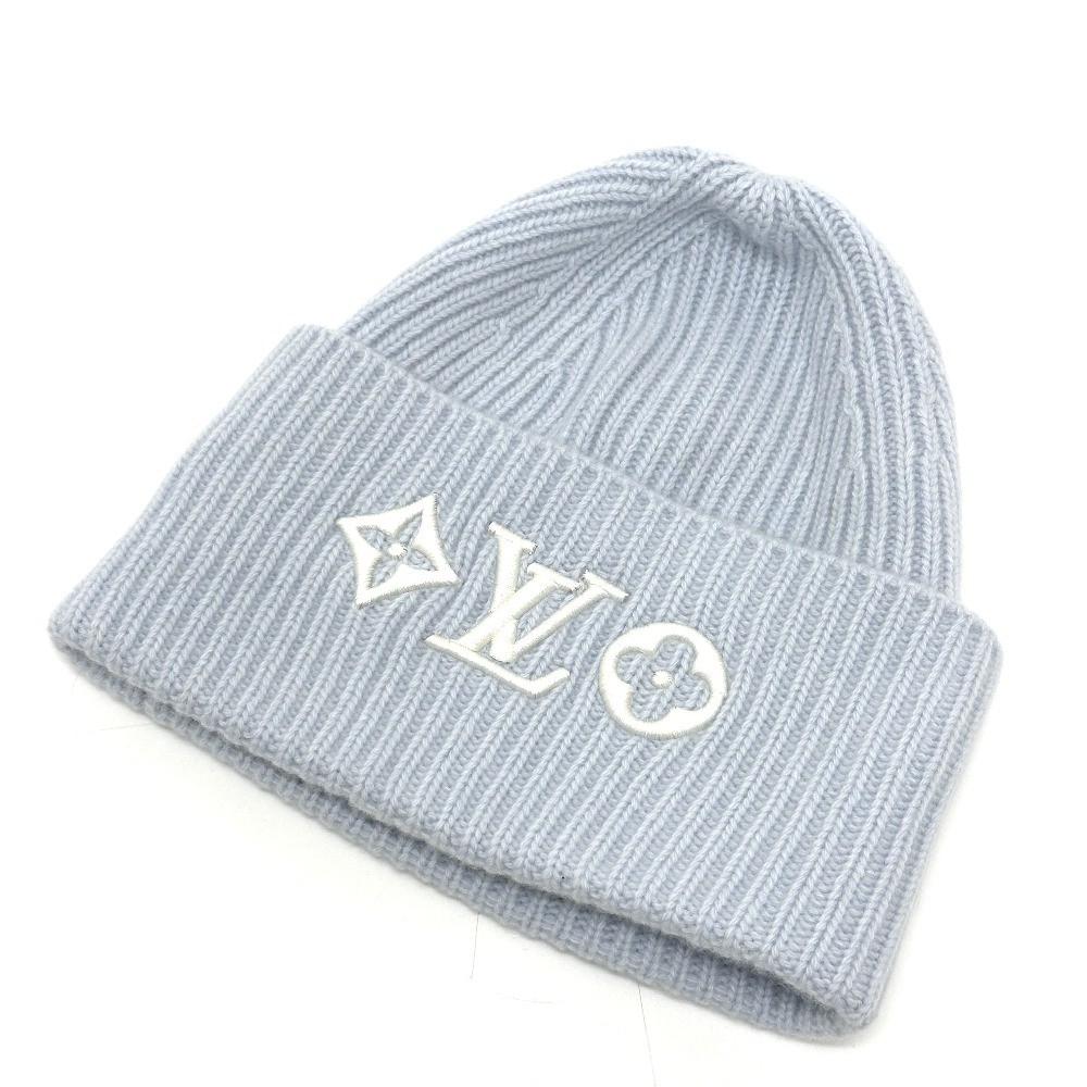 LOUIS VUITTON グレー ニット帽 M 中古・古着通販】LOUIS VUITTON (ルイ ヴィトン) ニット帽 ブラック