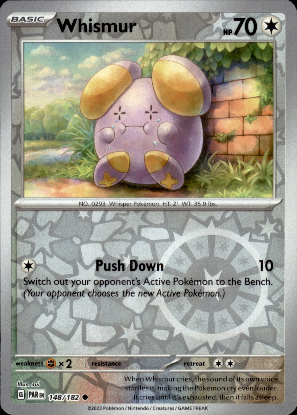 Whismur Reverse Holofoil [PAR - 148/182]
