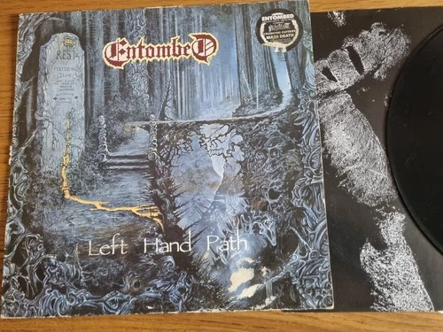 Entombed - Left Hand Path 1990 LP & Insert Earache – Mosh 21 Death Metal