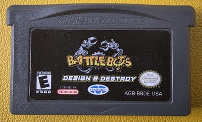 Battle Bots: Design & Destroy (2003) Nintendo Game Boy Advance Cartridge Works