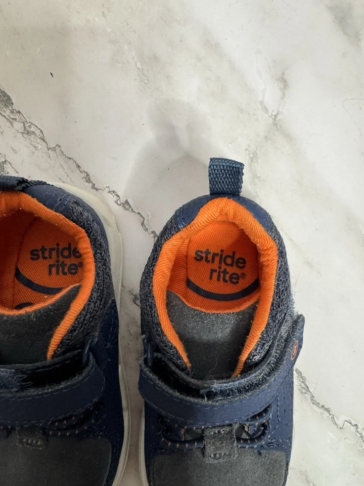 Stride Rite Boys Shoes Size 5 w Blue  - Image 3 of 4