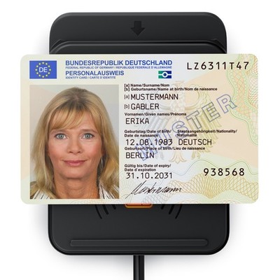 -Personalausweis Lesegerät mit NFC - SmartCard Reader SIM Kartenlesegerät