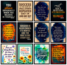 Motivational Quote Poster Wall Art Gym Office Bedroom Home Decor A4 A3 A5