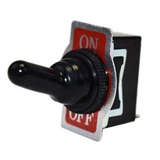 SPST On-Off Toggle Switch - 20A AC/DC Power Control - Weatherproof Neoprene