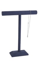 SSWBasics Large - Slate Blue Faux Suede T-Bar Display