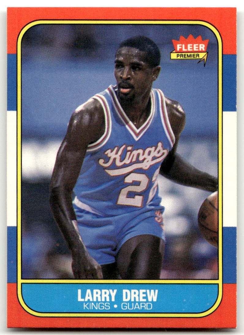 1986-87 Fleer #25 Larry Drew Sacramento Kings NR-MINT SET BREAK!