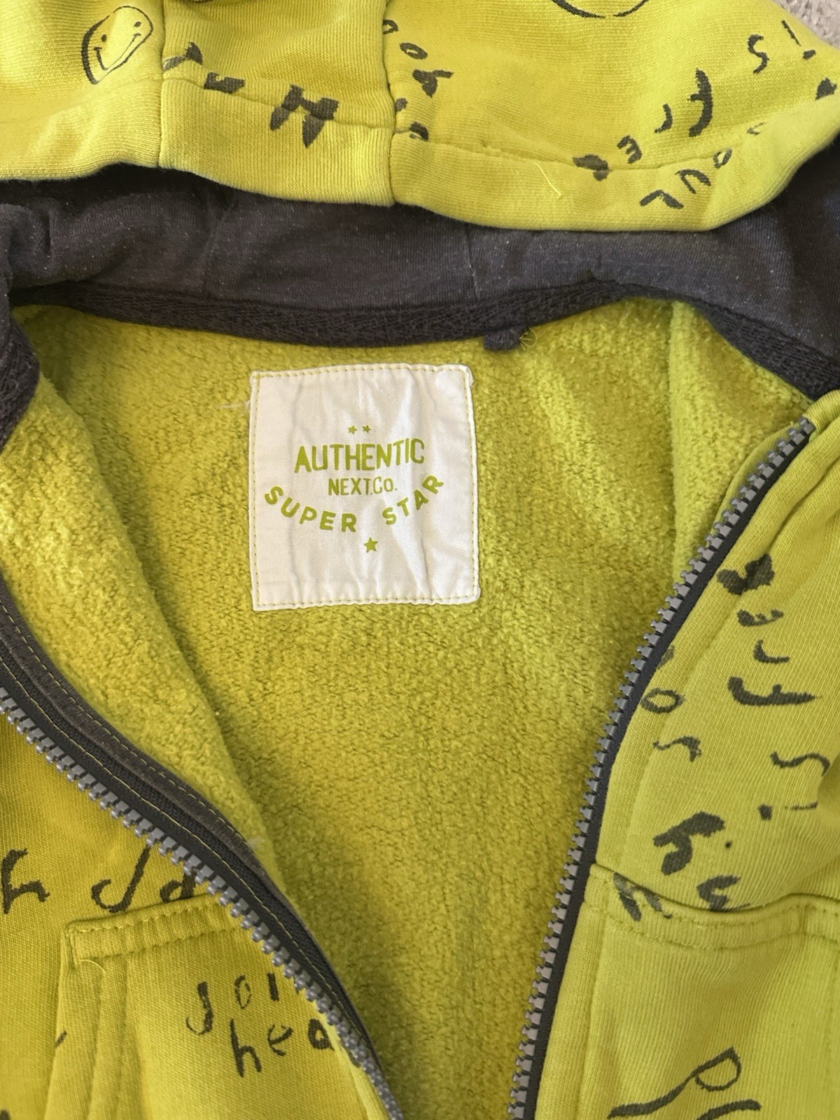 Next Boys Green Sweatshirt Hoodie Size 12-18 Months image 3