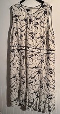 Talbots 20W Flounce Hem Midi Dress Floral Effortless Night Out Party Travel