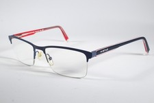 In Style Eyeglasses ISJM17 Unisex Blue CC Semi-Rimless Metal Glasses Frames