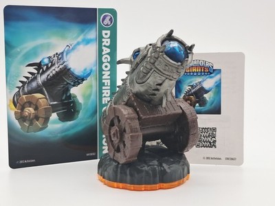 Skylanders Giants Dragonfire Cannon Activision Toy Action w/ Stat Card & Sticker