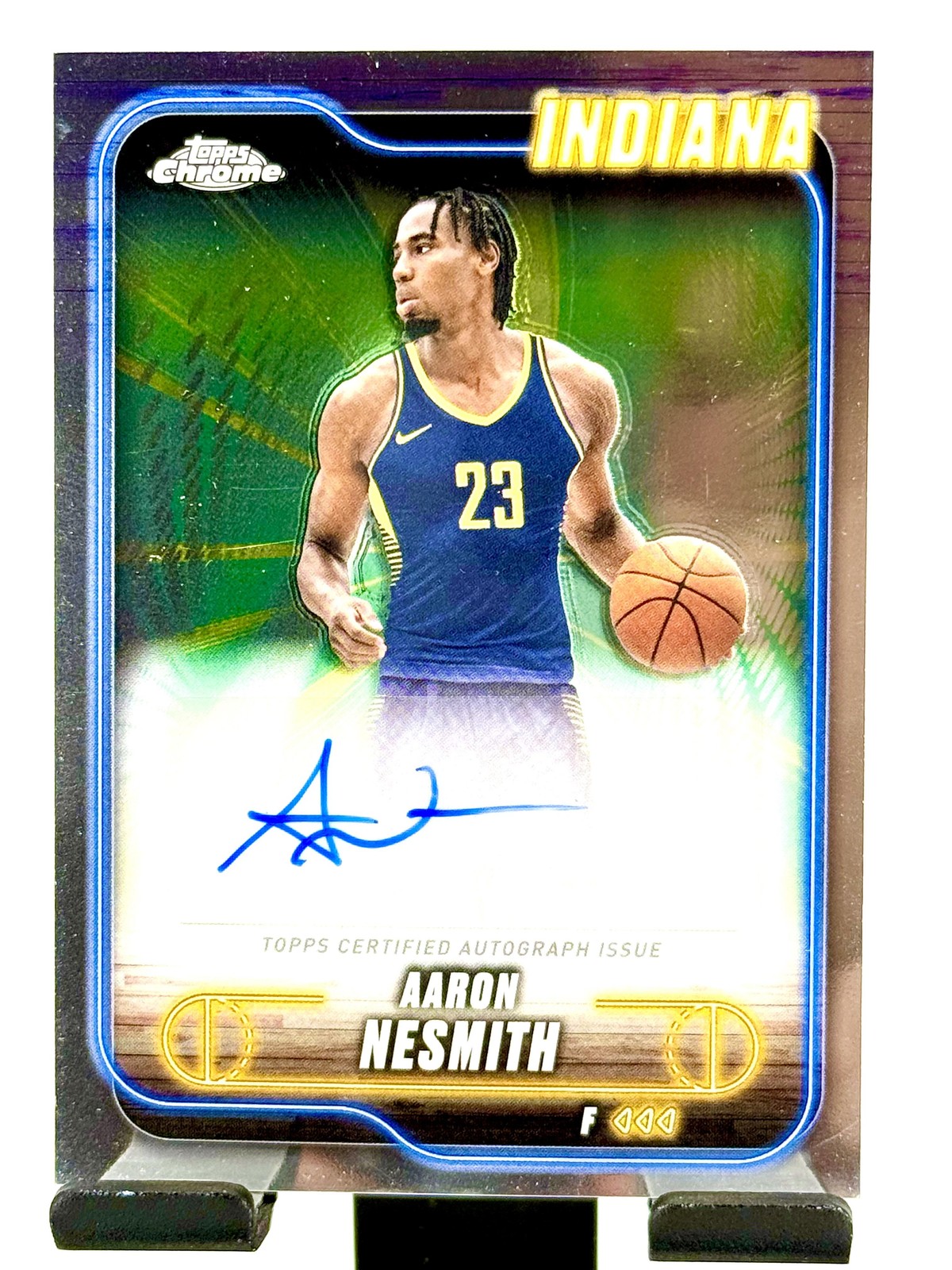 2024-25 Topps Chrome - Topps Chrome Autographs Refractor #TCA-ANE Aaron Nesmith