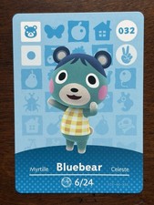 Official Animal Crossing Amiibo Card 032 - Bluebear