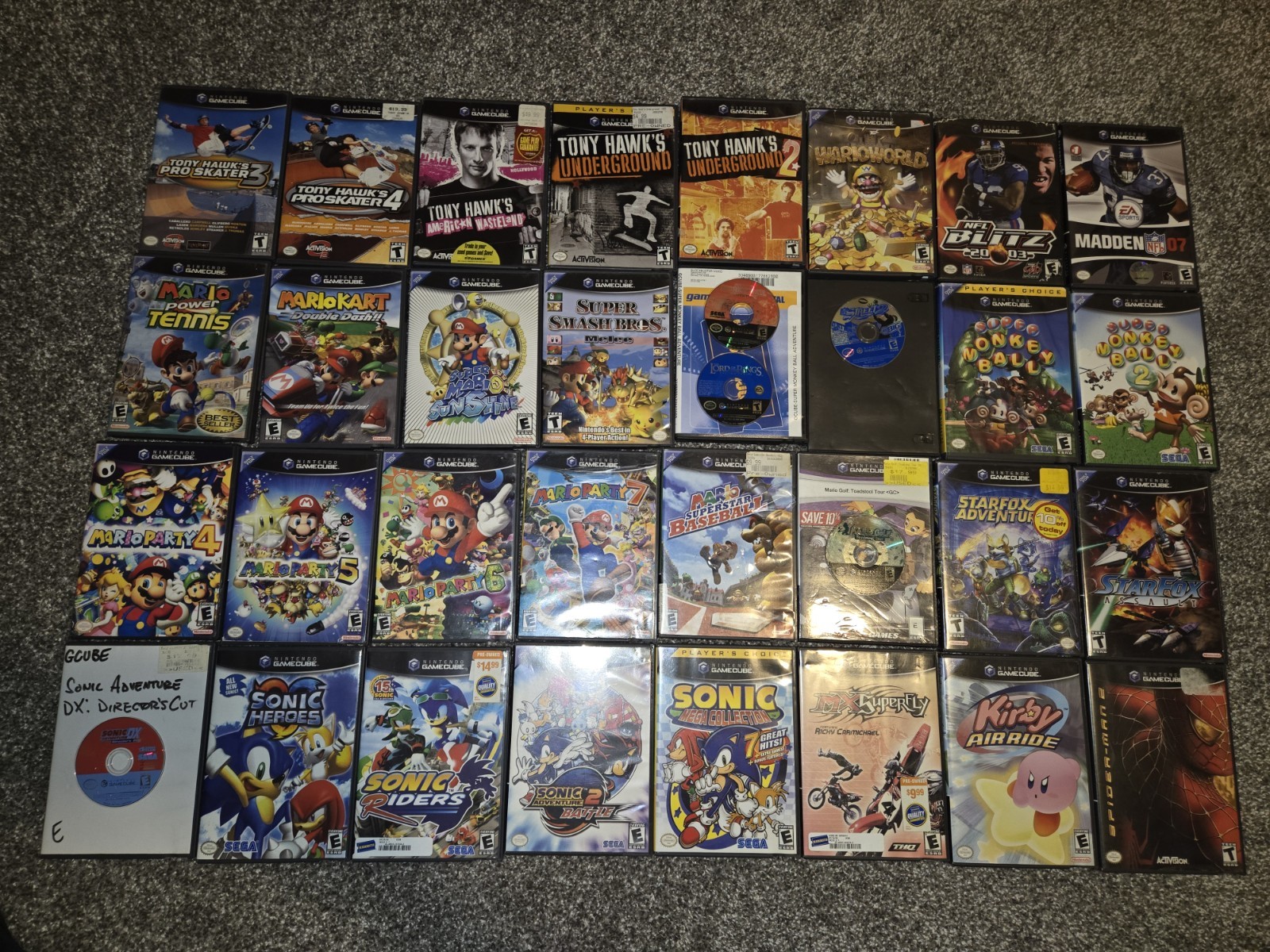 Nintendo Gamecube Assorted Games Lot Of 33
