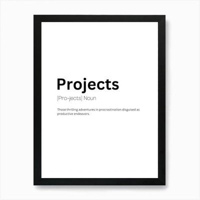 Projekte Definition Bedeutung Kunst Pri gerahmtes Wandbild Poster Leinwanddruck Bild