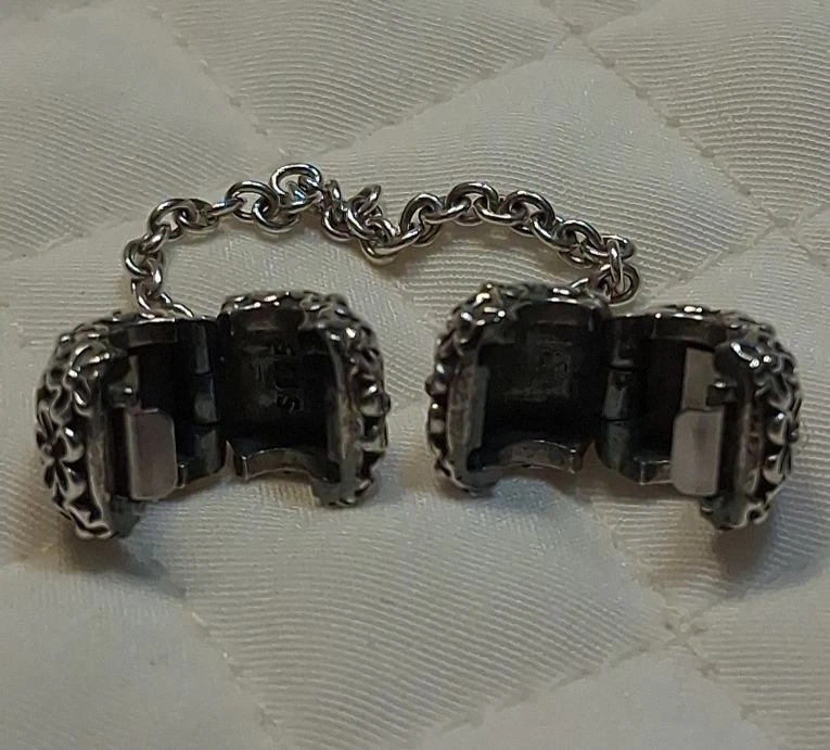 Pandora Bouquet Safety Chain Clip 790864-05 Sterling Silver, 14K Gold, Gift Bag - Image 4 of 4