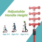 3-Wheel Toddler Scooter LED Light Up Wheels Adjustable Height Ride On Toy 1pack — photo 3