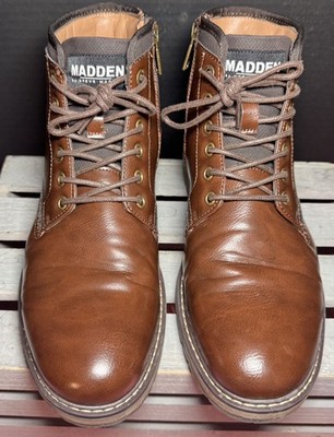 Madden by Steve Madden Men's Teeter Boot Size 8.5 Zip Lace-Up
