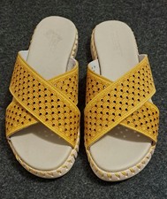 Damen Pantoletten in gelb, Ilse Jacobsen, Gr. 38