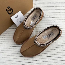 New UGG Women's Tasman II Chestnut Suede upper Wool Women's Slippers/US 6-11