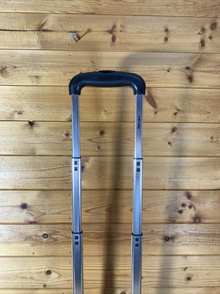 DELSEY Gray 17.5” x 14” Rolling Underseat Carry On Bag Telescopic Travel Luggage - Image 2 of 4