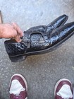 Stacy Adams Men’s Black Leather Crocodile Monk Strap Buckle Dress Shoes 12D — photo 2