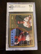 Philadelphia Phillies 1999 Topps Pat Burrell & Eric Valent Prospects Card