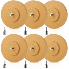 Oungy 6 PCS Decal Remover Eraser Wheel with Adapter, 4 Inch Rubber Eraser Whe...