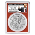 2023 (W) $1 1-oz American Silver Eagle PCGS MS70 FS Trump 45th President Label