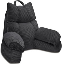 Reading Pillow for Bed with High Arm Rests ,Back Support Pillow for Sitting Up i
