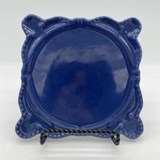 California Pantry Blue Embossed Hot Plate/ Trivet (Plant Drip Tray or Candle)
