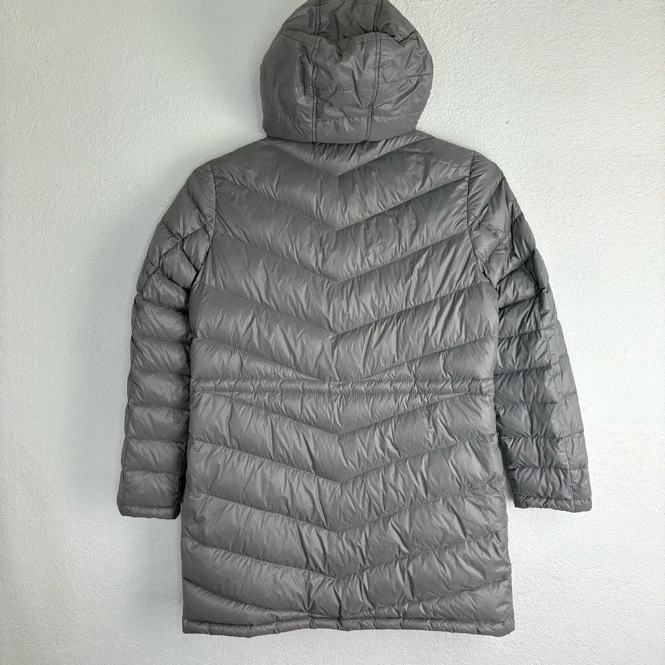Chaqueta Parka Curations Caravan Gris Plumón Puffer Ligera Abrigo con Capucha Talla M Foto 3 de 4