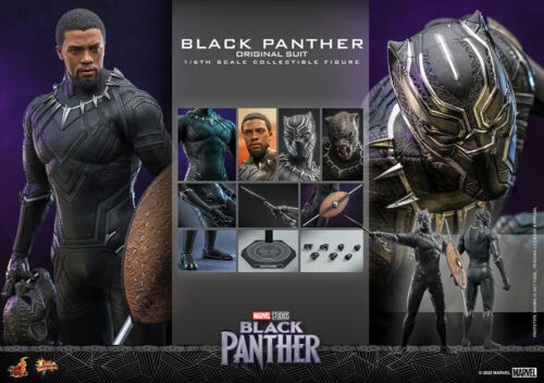 Traje Original Hot Toys Black Panther Escala 1:6 Figura Chadwick Boseman MMS671 - Imagen 1 de 18
