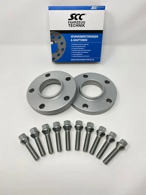40mm 2x20mm Spurverbreiterung SCC für BMW 7er E65 X3 E83 X5 E53 mit Radschrauben - Bild 1 von 4