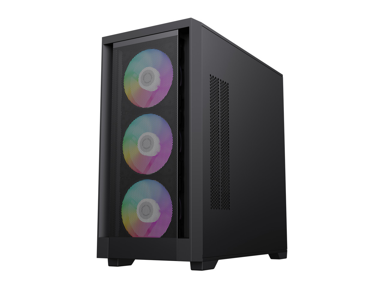 Корпус игрового ПК GameMax Defender Mesh Micro-ATX с предустановленным 4-кратным вентилятором ARGB