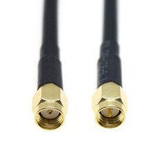 RG58 Cable RP-SMA Male to SMA Male Crimp Lot RF Coax Pigtail Coaxial Jumper