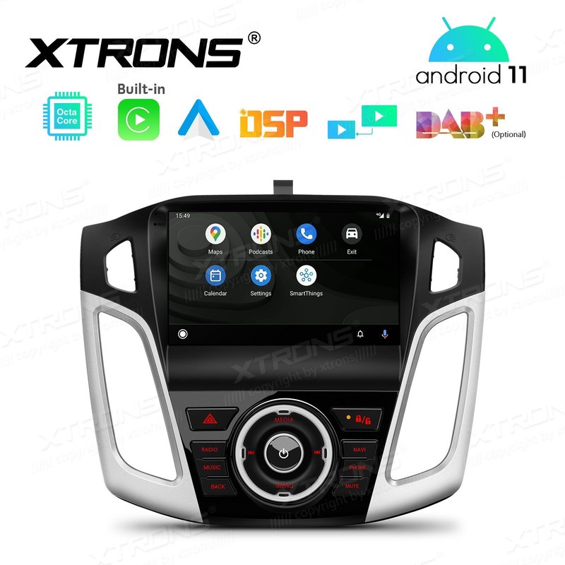 Autoradio Android 11 Stereo Auto Ford Focus 2012-2017 WIFI Navi GPS CarPlay Xtro - Immagine 1