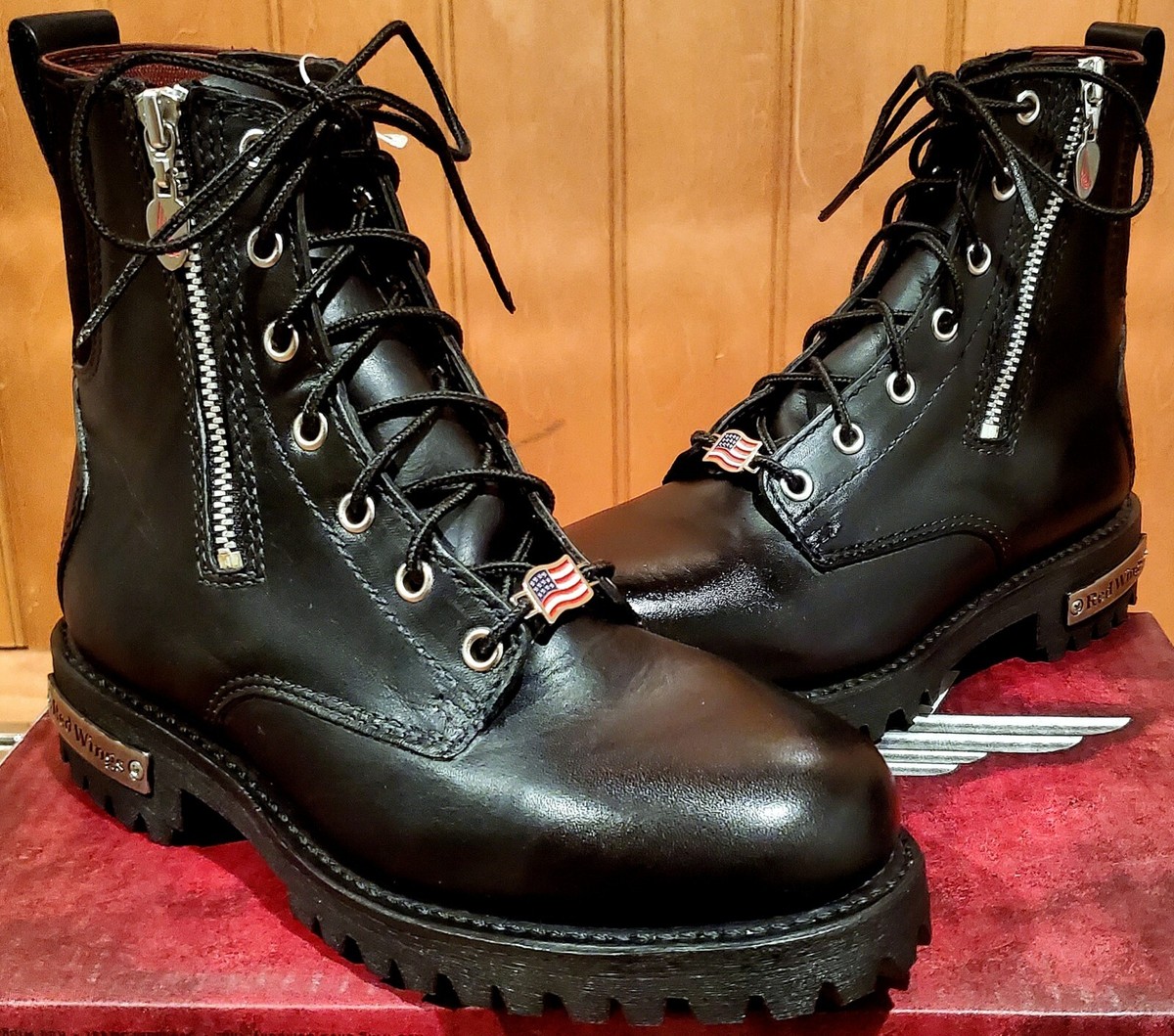 【早い者勝ち】REDWING8168　9E　2006年製 Red Wing 1668 Motorcycle Boots Size 6 Wide (Soft Toe) (USA