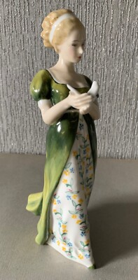 ROYAL DOULTON PORZELLAN LADY PUPPE VENETA MIT TAUBE MODELL Nr HN 2722 TOP
