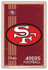 San Francisco 49ers NFL Football Logo Sport Car Bumper Sticker Decal "SIZES"