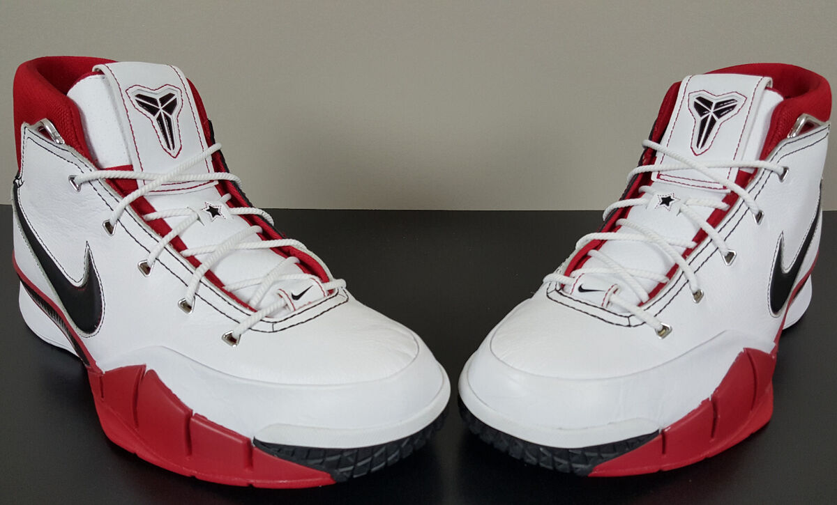NIKE KOBE 1 PROTRO ALL-STAR WHITE VARSITY RED BLACK RARE NIKE KOBE 1 PROTRO ALL-STAR WHITE VARSITY RED BLACK RARE