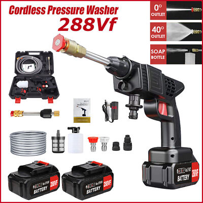 #ad Cordless Electric High Pressure Water Spray Gun Portable Car Washer Cleaner Tool $32.59