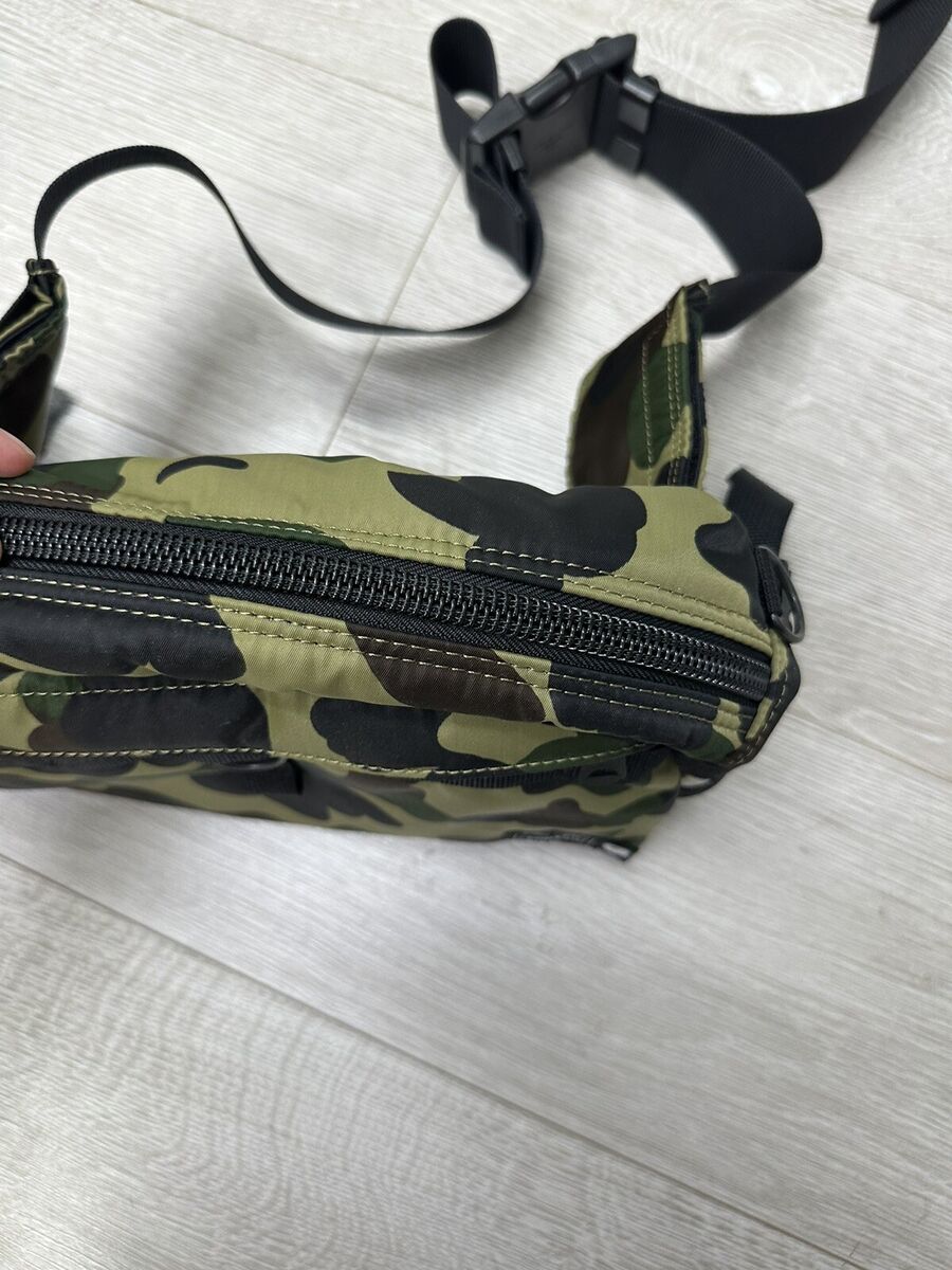 BAPE x Porter 1st Camo Waist Bag | Green | 100% Authentic BAPE x Porter 1st Camo Waist Bag | Green | 100% Authentic