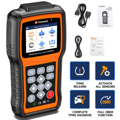 Foxwell T2000 PRO TPMS Tire Sensor Relearn/Reset/Activate/TS100 Programming Tool