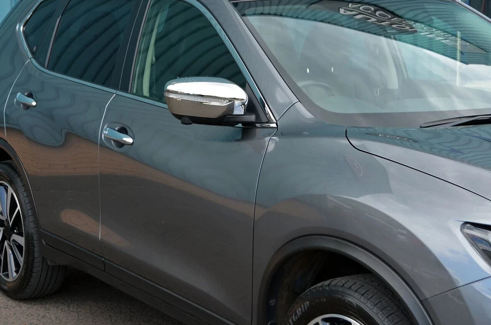 Хромированная отделка крышки зеркала заднего вида для Nissan Juke 15–17 годов выпуска - Изображение 2 из 4