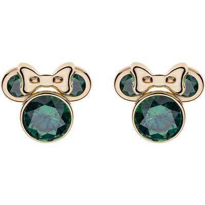 Disney Minnie Orecchini EG00015MAYL Ohrringe Gelb Gold Mai Mickey Grün