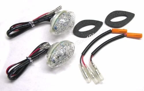 Kit de intermitente LED delantero Honda CB1000R con relé intermitente LED - lente transparente Foto 2 de 3
