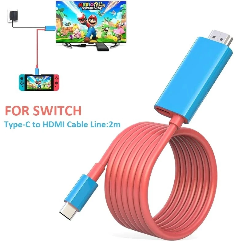 HDMI Adapter for Nintendo Switch, USB-C Charging Cable Switch Hdmi Adapter  Support Any Type C Device Hub Adapter for Nintendo Switch