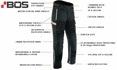 Air Mesh Motorradhose, luftige Sommerhose, Motorrad Tourenhose wasserdicht hose